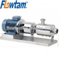 high shear inline emulsifier pump with hopper and trolley